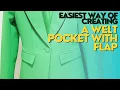 Download Lagu EASIEST WAY OF SEWING A WELT POCKET WITH FLAP