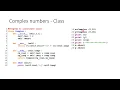 Class and Object Declaration in Python Addition of two complex numbers