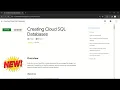 Creating Cloud SQL Databases