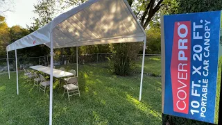 Cover pro 10ft X 20ft portable car canopy