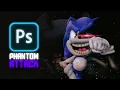 Download Lagu Making Lord X (Phantom Attack) from a Friday Night Funkin' Mod in Photoshop | Speed Edit