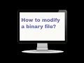 PYTHON QUERIES HOW TO MODIFY A BINARY FILE IN PYTHON PROGRAMMING