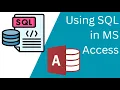 Using SQL in MS Access