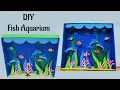 sea habitat model making using cardboard and paper diorama model making Shoe Box Aquarium