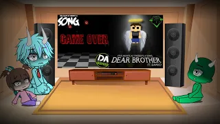 Monsters Inc react to FNAF 4 Game Over Dear Brother
