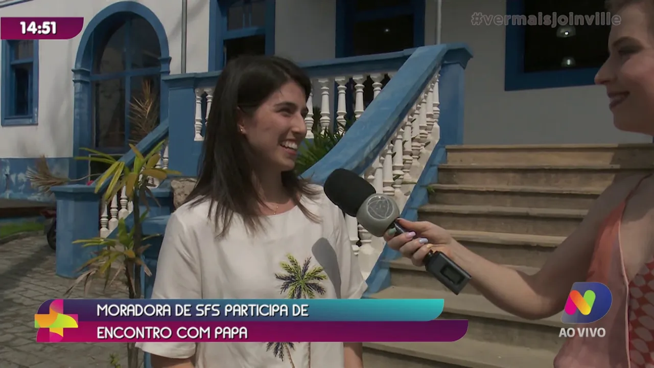 Moradora de São Francisco do Sul participa de encontro com Papa