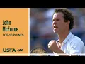 John McEnroe Top-10 Points US Open
