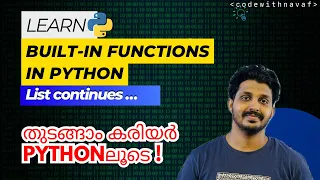 EP 19 Built-in Functions in Python With List Basics of Python Learn Python Switch