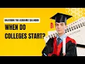 Unlocking the Academic Calendar When Do Colleges Start