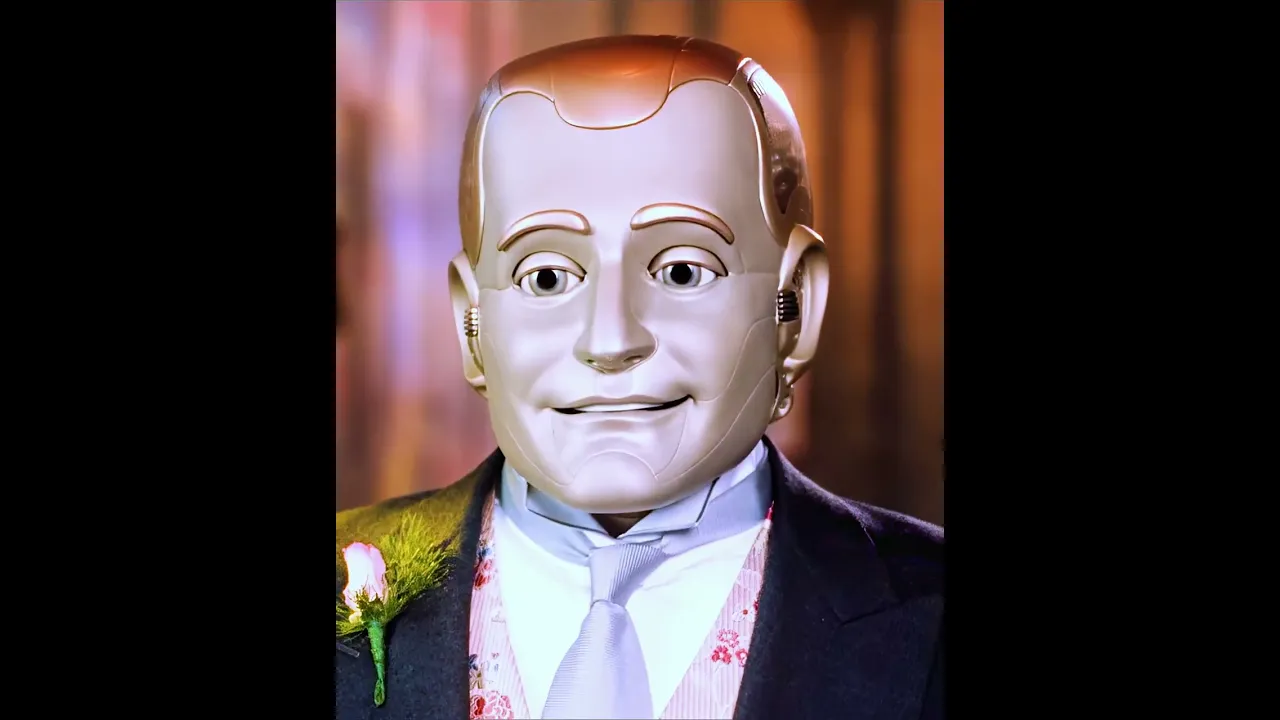 Los robots domésticos anhelan poseer emociones y una vida como la de los humanos.#movie poster