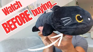 This Weighted Cat Is So Cozy Finebee Weighted Black Cat Stuffed Animals Cute Weighted Black Cat