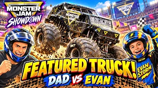 Evan & Dad Race to Unlock More Trucks! | Monster Jam Showdown Let’s Play