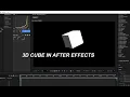 How to make 3d cube in after effects - tutorial