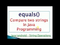 equals method in java example code - String Method