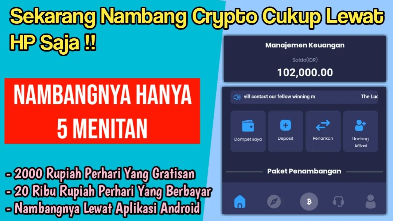 CARA ISI SALDO & BELI CRYPTO DI TOKOCRYPTO PAKAI HP