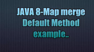 Java 8-Map merge Default Method