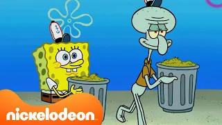SpongeBob dan Squidward Bekerja BERSAMA Selama 10 Menit | SpongeBob