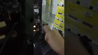 Clamp forklift controls