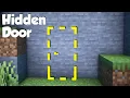 Minecraft How to build a Hidden Door easy