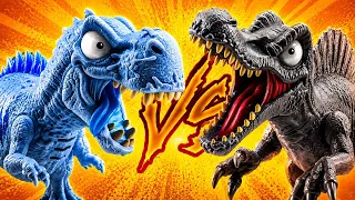 AVENTURA JURÁSICA: DINOSAURIO DE HIELO VS ESPINOSAURIO!!  