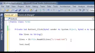 VB Net read text file
