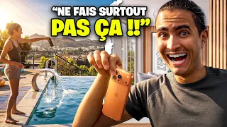 JE JETTE LE TÉLÉPHONE DE MA SOEUR DANS LA PISCINE !