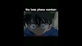 كيف كانت ردة فعلي لما عرفت رقم هاتف زعيم المنضمة السوداء Detectiveconan 名探偵コナン Anime 