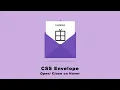 CSS Envelope Open Close on Hover
