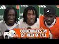 OJ Frederique Xavier Lucas Damari Brown on Secondary s Performance in 1st Week of Fall Camp