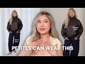 ASOS Petite Try-On Petites CAN Wear Oversized Jackets Barrel Jeans