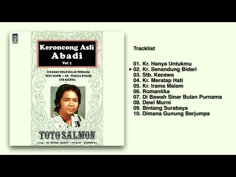 Download MP3 Toto Salmon - Album Keroncong Asli Abadi Vol. 1 | Audio HQ