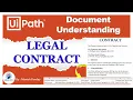 UiPath Document Understanding for Legal Contracts End-to-End Project