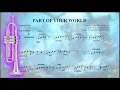 Download Lagu Part of Your World - Bb Trumpet Sheet Music