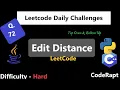 Edit Distance Q 72 Top Down Bottom Up DP Leetcode Daily Challenges