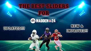 These are the most REALISTIC sliders for Madden 24 Updated