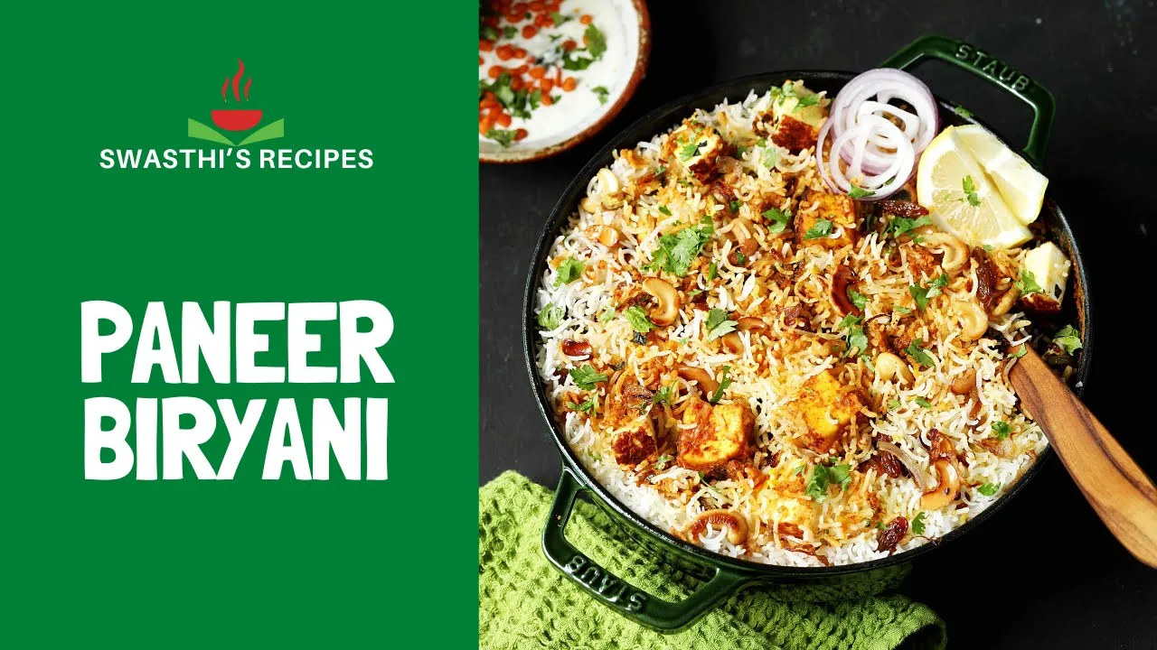 Paneer Biryani (Paneer Dum Biryani)