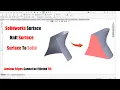 Solidworks Knit Surface Surface to Solid