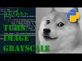 Python How to convert an image to grayscale with Numpy and PIL