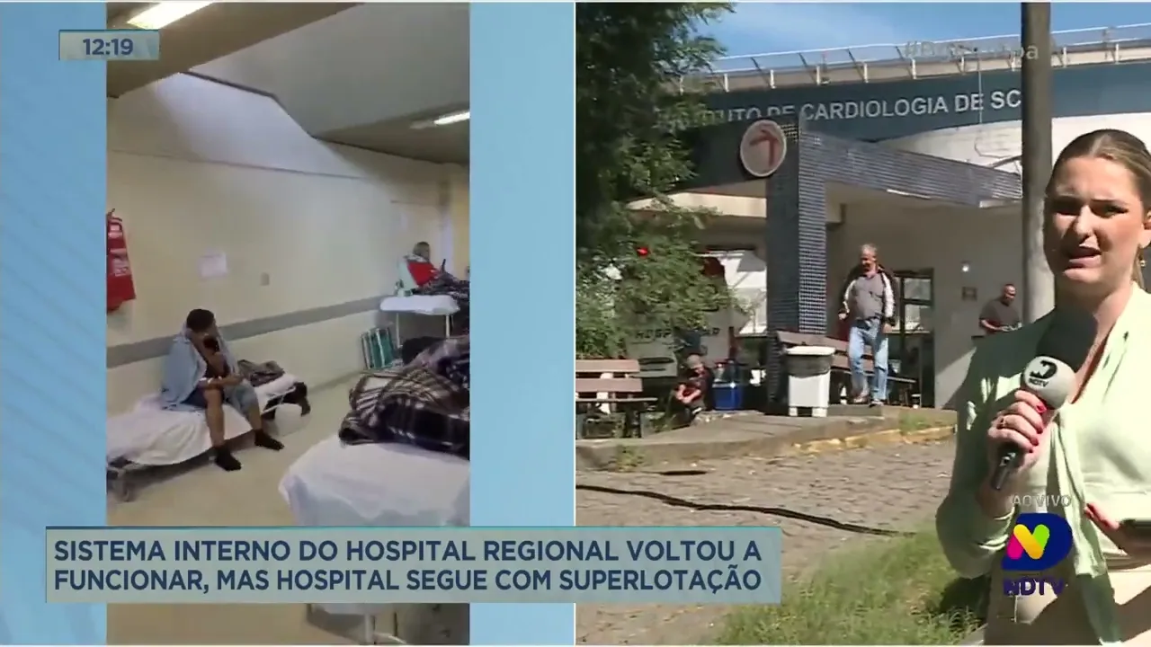 Sistema interno do hospital Regional, em São José, voltou a funcionar