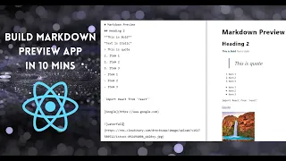Build Markdown App with React JS