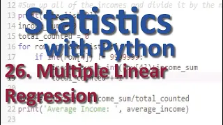 Multiple Linear Regression Stats with Python 26