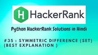 Hackerrank Symmetric Difference Sets Python HackerRank Solutions in Hindi