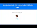 Chat Application in PHP MySql using WebSocket - Logout