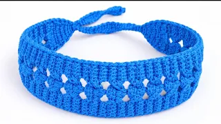 😍FACIL y HERMOSA DIADEMA a CROCHET (paso a paso) headband | VINCHA - TURBANTE❤
