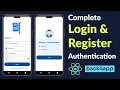 How to do Login and Register in React Native Sign up and Sign in In React Native using back4app