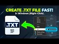 How to Create and Save a TXT File on Your PC