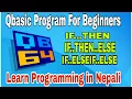 Conditional Statements in Qbasic