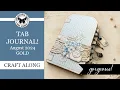 Create a Tab Journal Junk Journaling Tutorial with Pink Monarch AUG 2026 GOLD Project