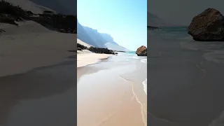 Where mountains meet the sea. This is #socotra 🌊 🏔️ 🐪 #ocean #mountains #explore #travel  #shorts