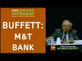 Warren Buffett M T Bank Walt Disney Corporation BRK 2000 C W B Ep 181